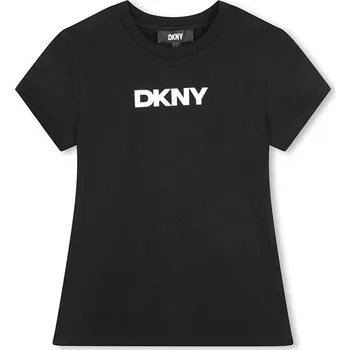 Dětská móda Tričko DKNY Schwarz 458938 140