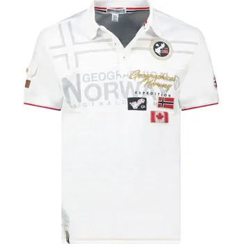 Pánské tričko Tričko Geographical Norway Weiß 5302739 S