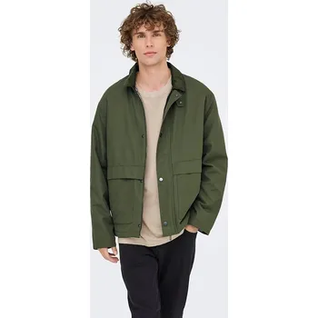 Pánská větrovka Bunda ONLY & SONS Khaki 7139345 XXL