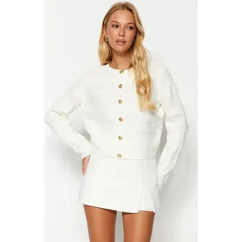 Dámský svetr trendyol Creme 8056225 L