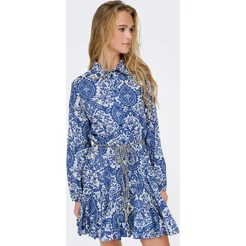 Dámská móda Šaty ONLY Blau/ Weiß 1189942 S