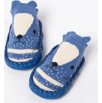 Dívčí bačkory Dětské bavlněné capáčky A2 tmavě modrá 18-24 měsíců