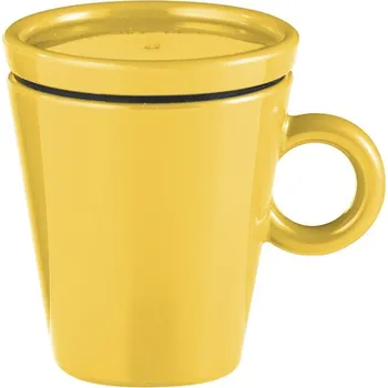 Termoska Cestovní hrnek GUZZINI Travel coffee mug COFFEE & GO yellow