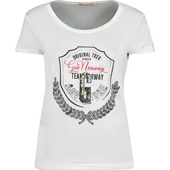 Dámské tričko Tričko Geographical Norway Weiß 6087758 XXL