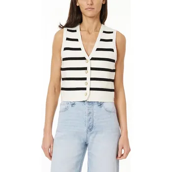 Dámská vesta Vesta Scotch & Soda Weiß/ Schwarz 2309588 XL