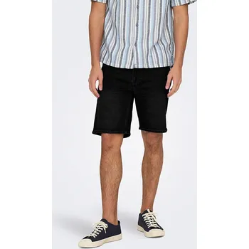 Pánské kraťasy Kraťasy ONLY & SONS Schwarz 8048840 L