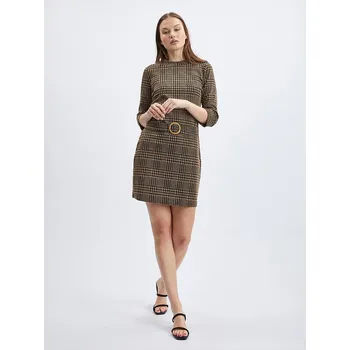 Oblečení a móda Šaty orsay Camel/ Schwarz 8957026 M