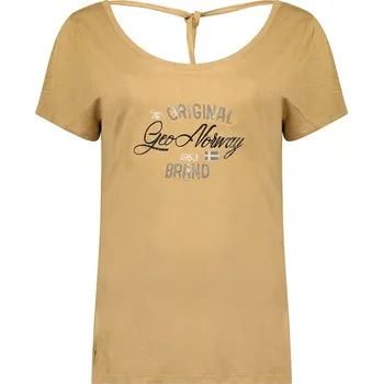 Dámské tričko Tričko Geographical Norway Beige 9179862 M