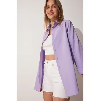 Dámská košile Košile Happiness Istanbul Lila 9941750 36