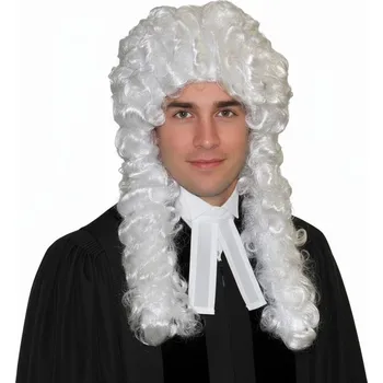 Paruka historická kudrnatá bílá