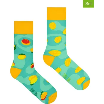 Pánské ponožky Ponožky Spox Sox Gelb/ Türkis 2293048 36