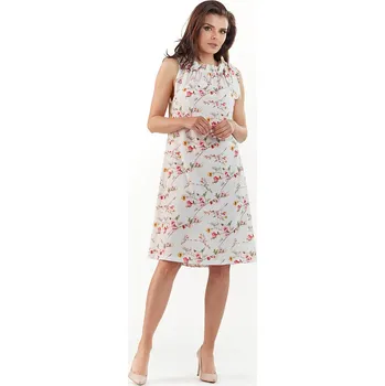 Dámské šaty Šaty Awama Weiß/ Bunt 9990438 S/M