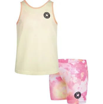 Dívčí tričko Tričko Converse Creme/ Rosa 9734485 98