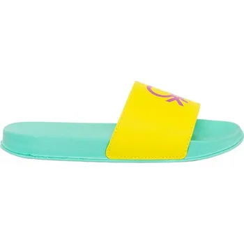 Dámské žabky Benetton Türkis/ Gelb/ Lila 969788 38