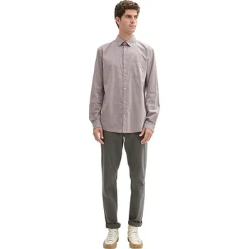 Pánská móda Košile Tom Tailor Taupe 9835673 S