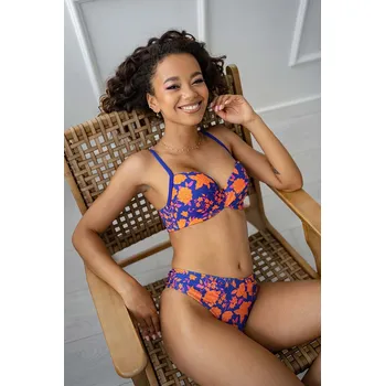 Dámské plavky Plavky Kris Line Blau/ Orange 770292 80A