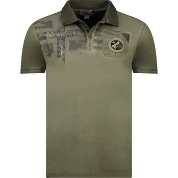 Pánské tričko Tričko Geographical Norway Khaki 8046407 S