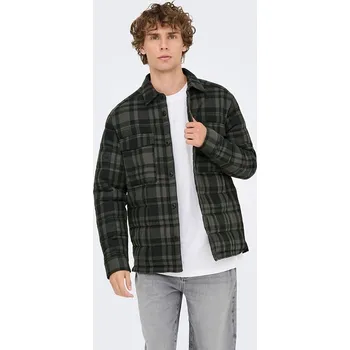 Pánská větrovka Bunda ONLY & SONS Grau/ Schwarz 3642889 M