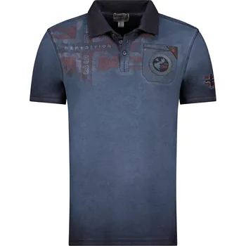 Pánské tričko Tričko Geographical Norway Dunkelblau 5532324 M