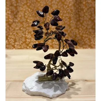 Drahý kámen Stromeček štěstí Býčí oko 12cm