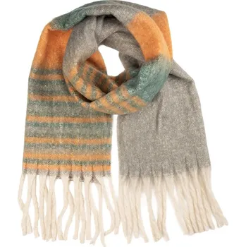 Šála Clayre & Eef Grau/ Orange - (L)180 x (B)50 cm 9134123 onesize