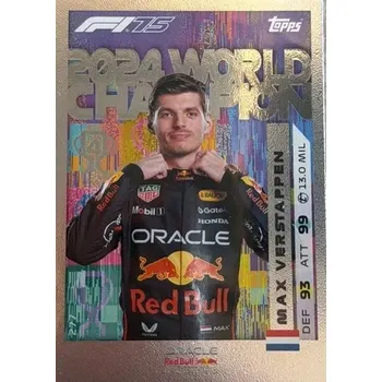 Sběratelská karetní hra F1 Max Verstappen World Champion (Originální sběratelská kartička F1 2025)