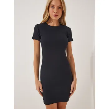 Dámské šaty Šaty Happiness Istanbul Schwarz 3484117 38