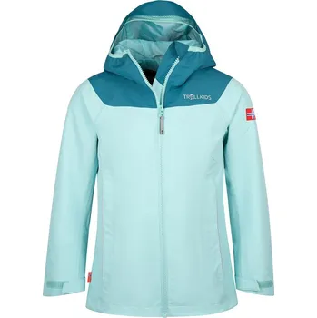 Dívčí bunda Trollkids Türkis 5701742 116