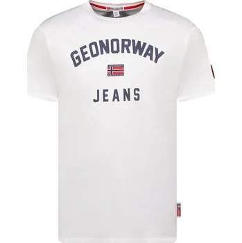 Chlapecké tričko Tričko Geographical Norway Weiß 3654679 128