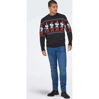 Pánský svetr Svetr ONLY & SONS Schwarz 5288279 XL