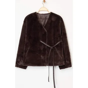 Dámská vesta Bunda trendyol Dunkelbraun 8207930 S