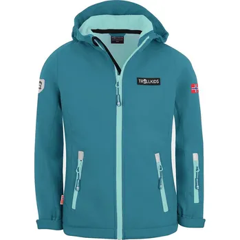 Dívčí bunda Trollkids Türkis 2481434 140
