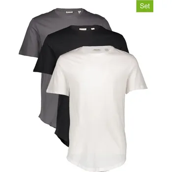 Tričko ONLY & SONS Weiß/ Schwarz/ Anthrazit 453954 L