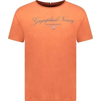 Oblečení a móda Tričko Geographical Norway Orange 1888184 S
