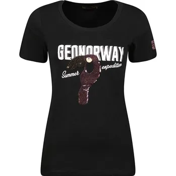 Dámské tričko Tričko Geographical Norway Schwarz 2809882 M