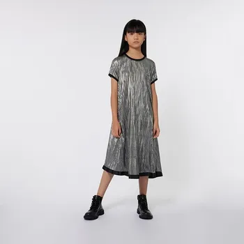 Dívčí šaty DKNY Silber/ Schwarz 101888 176