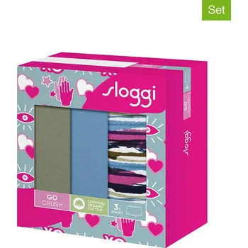 Dámská móda Kalhotky Sloggi Hellblau/ Grün/ Bunt 226521 S