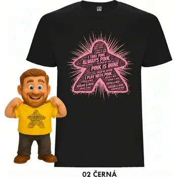 Pánské tričko Tričko „Hraju za barvu“ ve 20 jazycích | MitroCZECH Barva: Růžová, Velikost: 4XL, Střih: Pánské