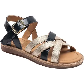 Dívčí sandály bisgaard Gold/ Dunkelblau 2854367 36