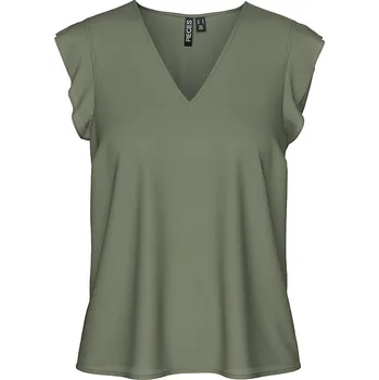 Tričko Pieces Oliv 4593809 S