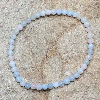 Náramek Náramek - Morganit kuličky 3-4 mm