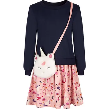 Dívčí šaty happy girls by Eisend Dunkelblau/ Rosa 3745282 116