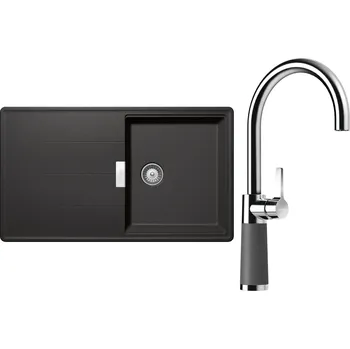 Kuchyňský dřez Set Schock S16-6 (dřez Tia D-100 Stone + baterie SC-520 Stone)