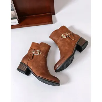 Dámské kozačky Boty Sixth Sens Hellbraun 8817689 41