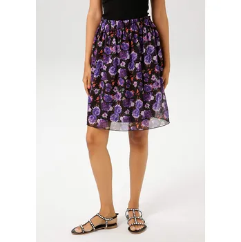 Dámská sukně Aniston Schwarz/ Lila 5721585 40