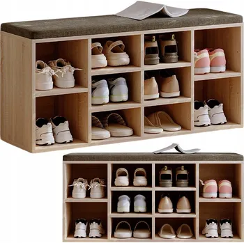 Botník Botník s policemi Rebiko 104 x 48 x 30 cm dub sonoma