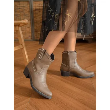 Dámská zimní obuv Kozačky Sixth Sens Khaki 1660363 40