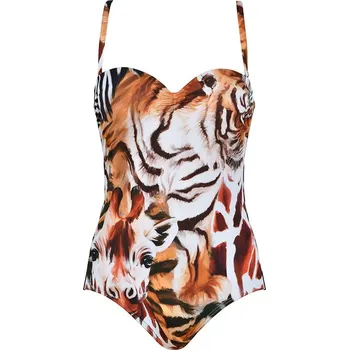 Dámské oblečení Plavky Naturana Creme/ Orange 5408252 44D-Cup