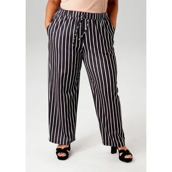 Dámské kalhoty Aniston Schwarz/ Weiß 6348094 52