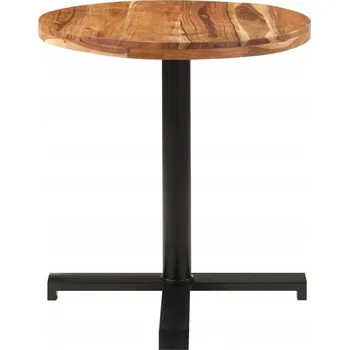 Jídelní stůl Kuchyňský stůl VidaXL kulatý, odstíny hnědé, 70 x 70 x 75 cm